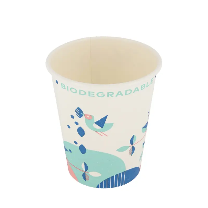 Popierinis puodelis Bio-birds PLA (ekologiškas) 8oz | 230ml, 1000 vnt/dėž